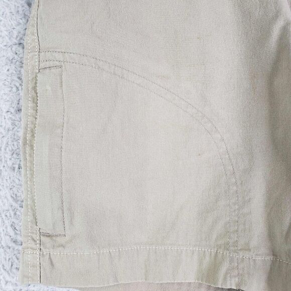 Kuhl Shorts Womens Size 8 Tan Beige Pockets Logo Hiking Canvas 32 - Picture 6 of 13